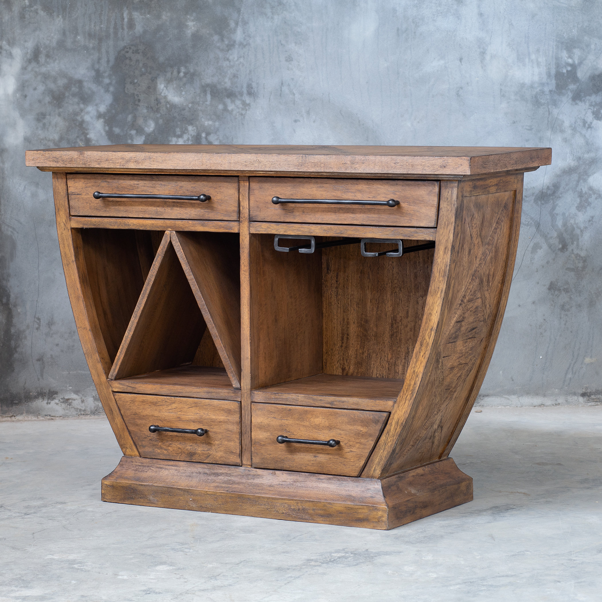 Gracie Oaks Kiely Bar With Wine Storage Wayfair