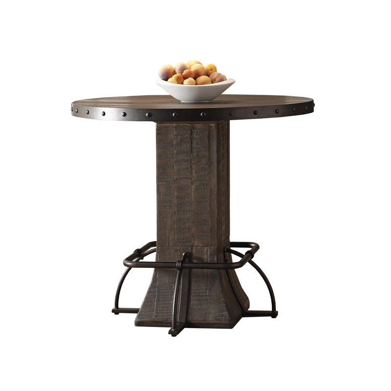 Gracie Oaks Cathie Round Counter Height Dining Table Reviews Wayfair