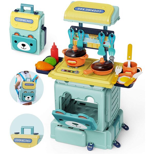 Kids Kitchen Toy Cooking Simulation Pretend Play Food Cutting Set Boy Girl 3-7Y