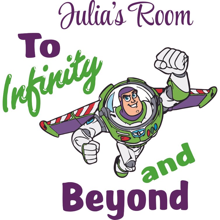 TO INFINITY AND BEYOND Sticker Funny Car Truck Vinyl Window Decal space buzz toy