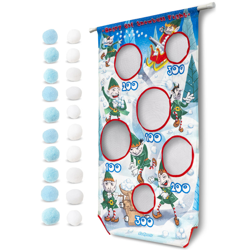 Gosports Angry Elf Snowball Fight Toss Cornhole Board Wayfair
