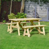 Outdoor Solid Wood Picnic Bench