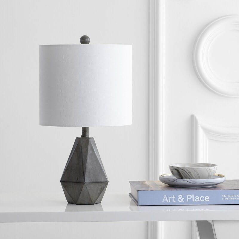 dark gray table lamp