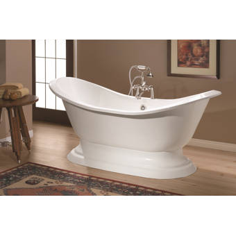 Cheviotproducts Carlton 70 X 32 Freestanding Cast Iron Soaking Bathtub Wayfair