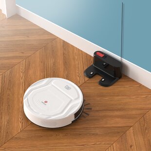 Self-Charging Robot Mop & Vacuum Smart Wi-Fi App Auto-Clean Mode Floors Carpets 