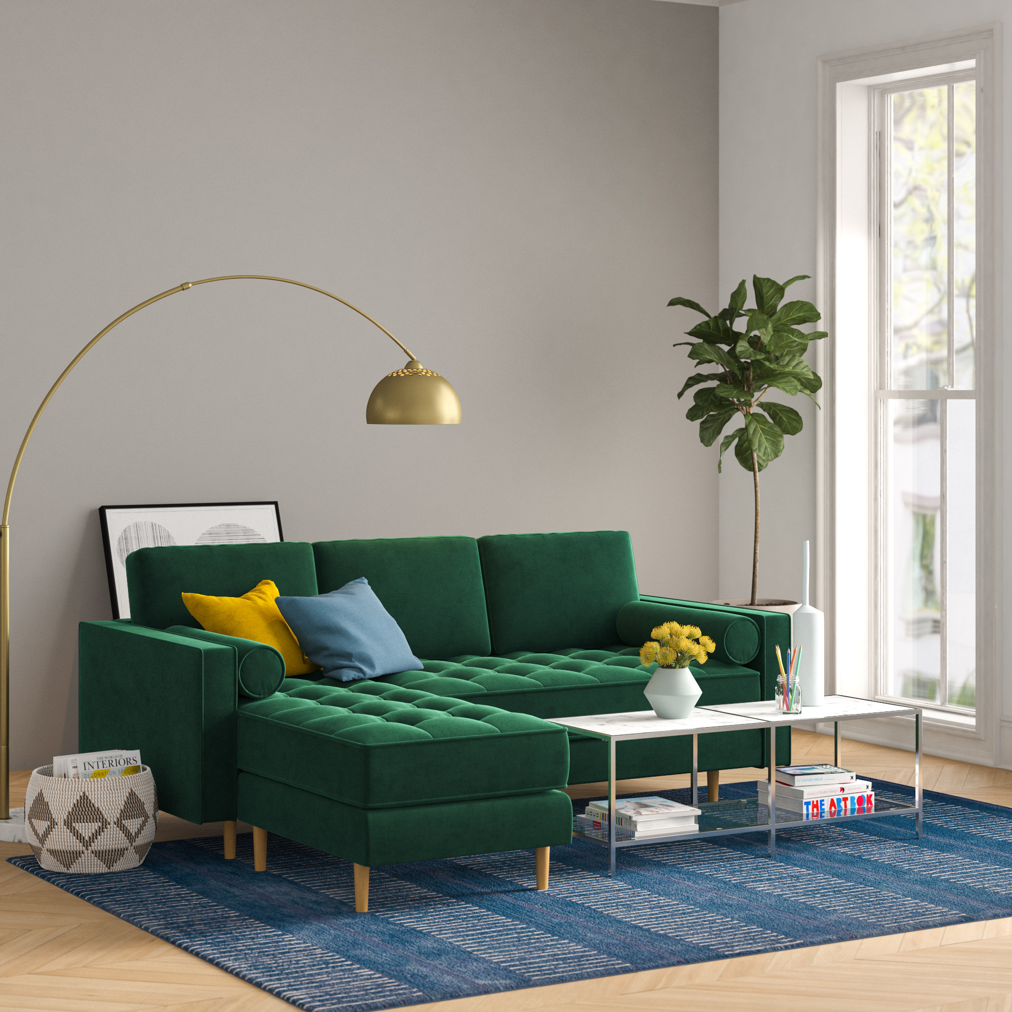 Foundstone Derry 124 Left Hand Facing Sectional Reviews Wayfair