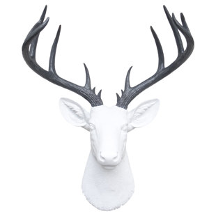Large Deer Head Faux Taxidermy Wall Décor Large Deer Head Faux Taxidermy Wall Décor