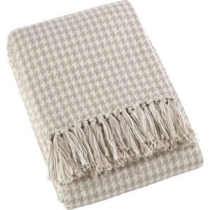 Mantua Houndstooth Soft Cotton Throw