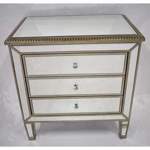 Tarsha 3 Drawer Nightstand by Rosdorf Park