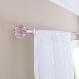 Pink Curtain Hardware Accessories Rods You Ll Love In 2021 Wayfair Pink Curtain Hardware Accessories