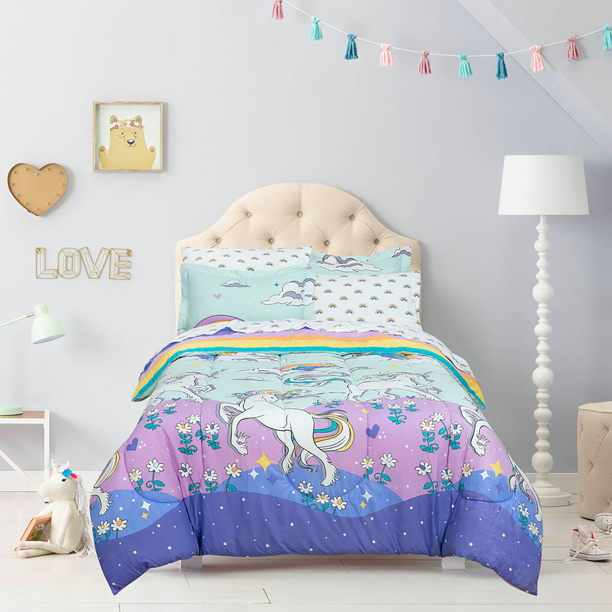 unicorn twin sheet