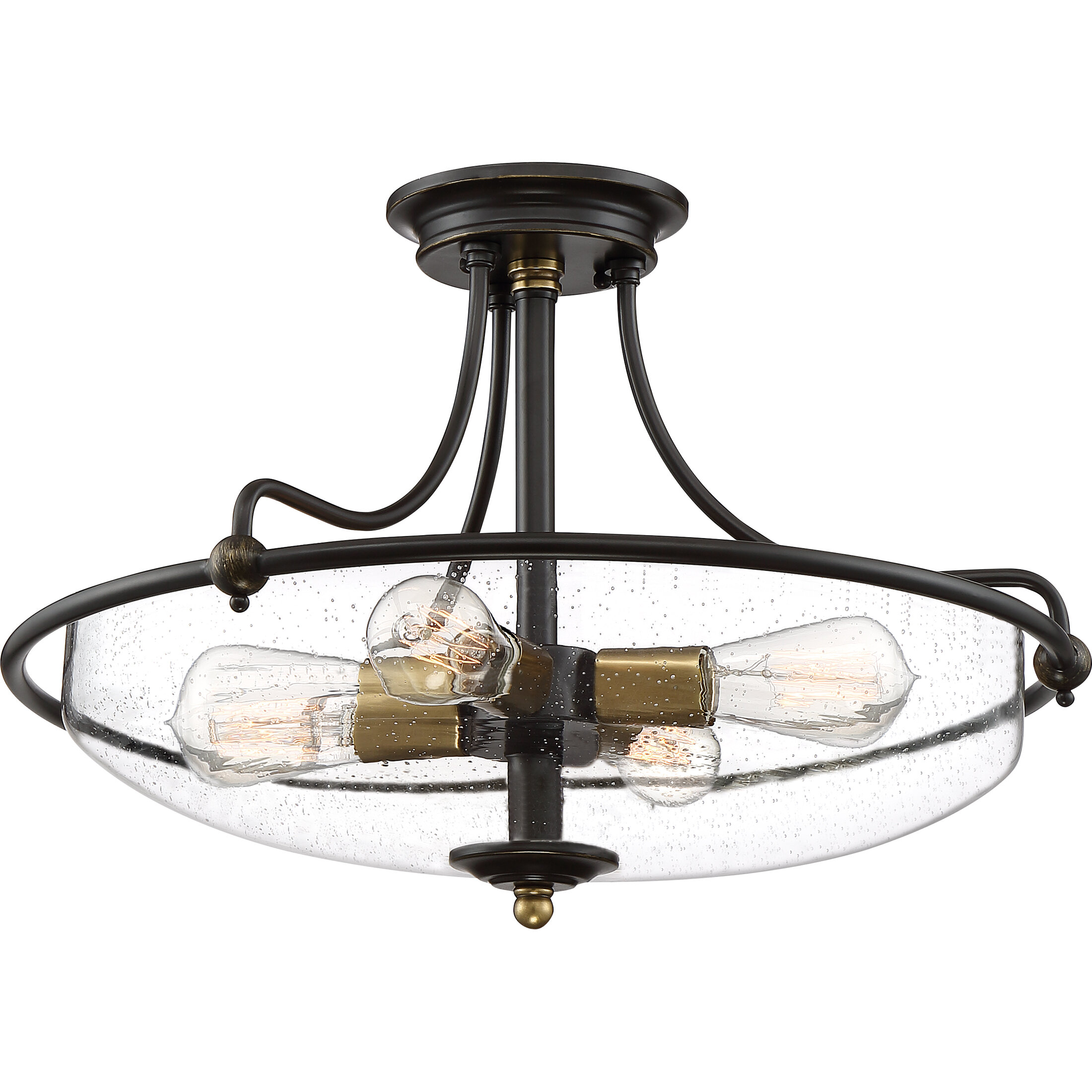 Helsley 4 Light Semi Flush Mount