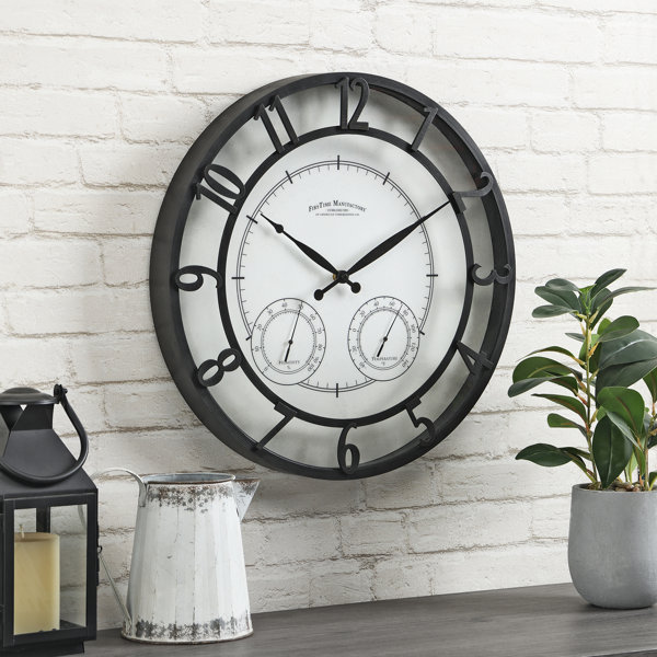 Oil Rubbed Bronze 8 x 2 x 8 Raised Number Wall Clock American Crafted