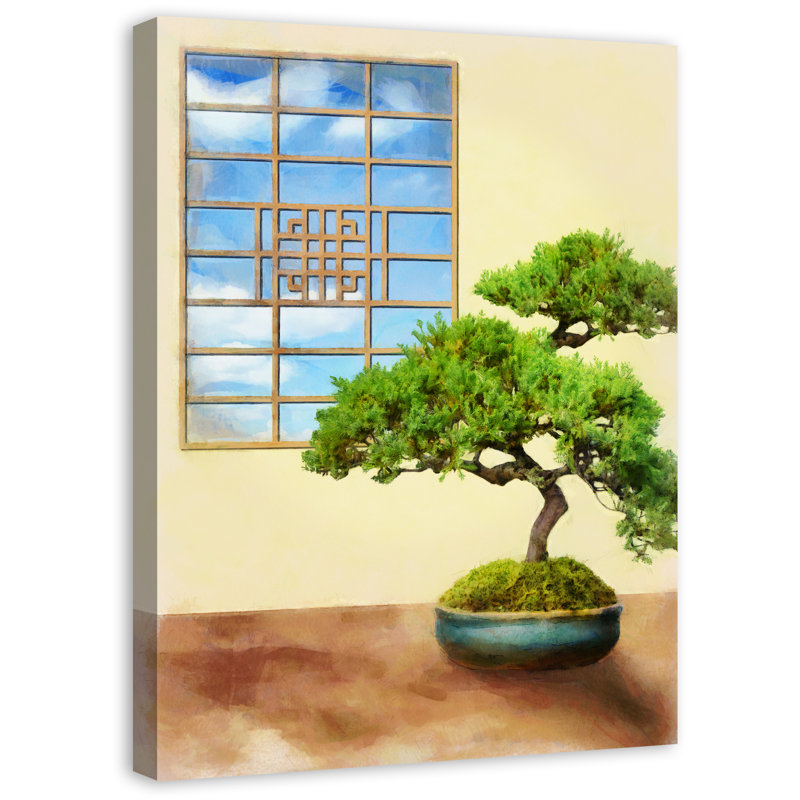 Bloomsbury Market Bonsai Tree Relaxing Spa Room Graphic Art Print Wayfair