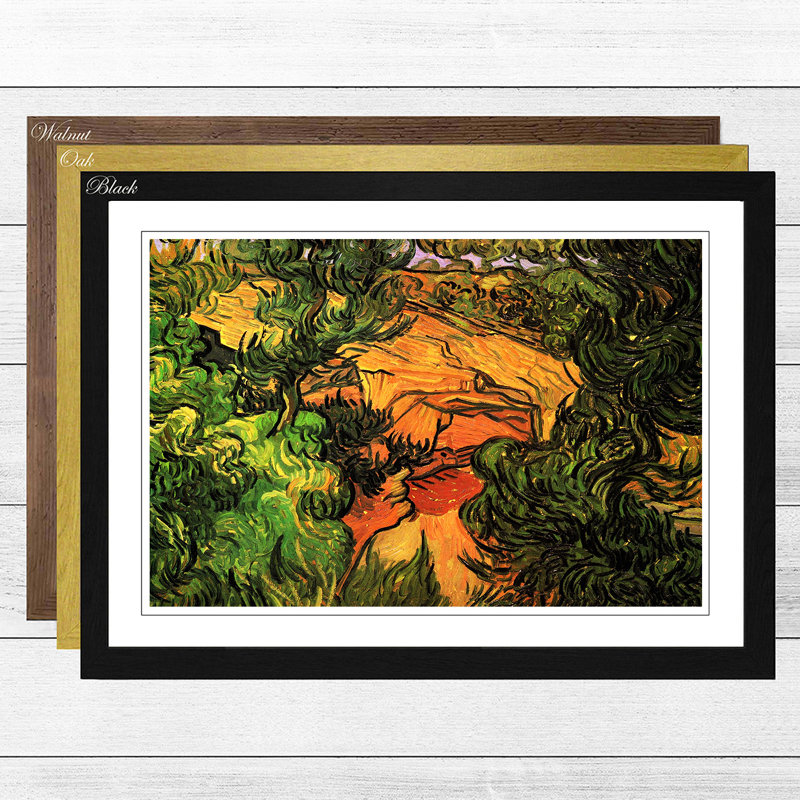 Big Box Art Gerahmter Kunstdruck Eingang zum Steinbruch ... Das glas ist aus bruchsicherem pvc geliefer.