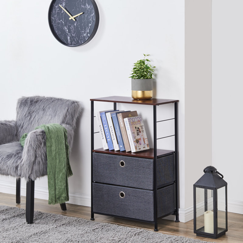 Ebern Designs Alixton Modern Decorative 2 Drawer Storage Chest