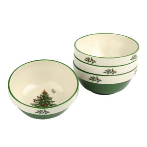 Christmas Tree Stacking Dining Bowl (Set of 4)