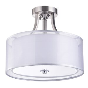 3-Light Semi Flush Mount