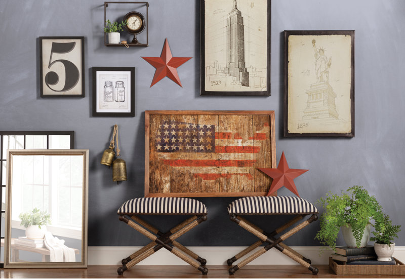 2 Piece Metal Barn Stars Wall Decor Set Reviews Birch Lane