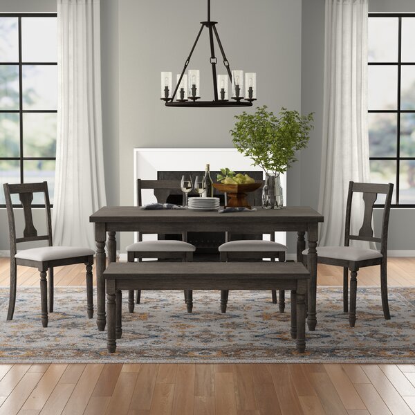 Three Posts Dunwoody 6 Piece Dining Set & Reviews | Wayfair