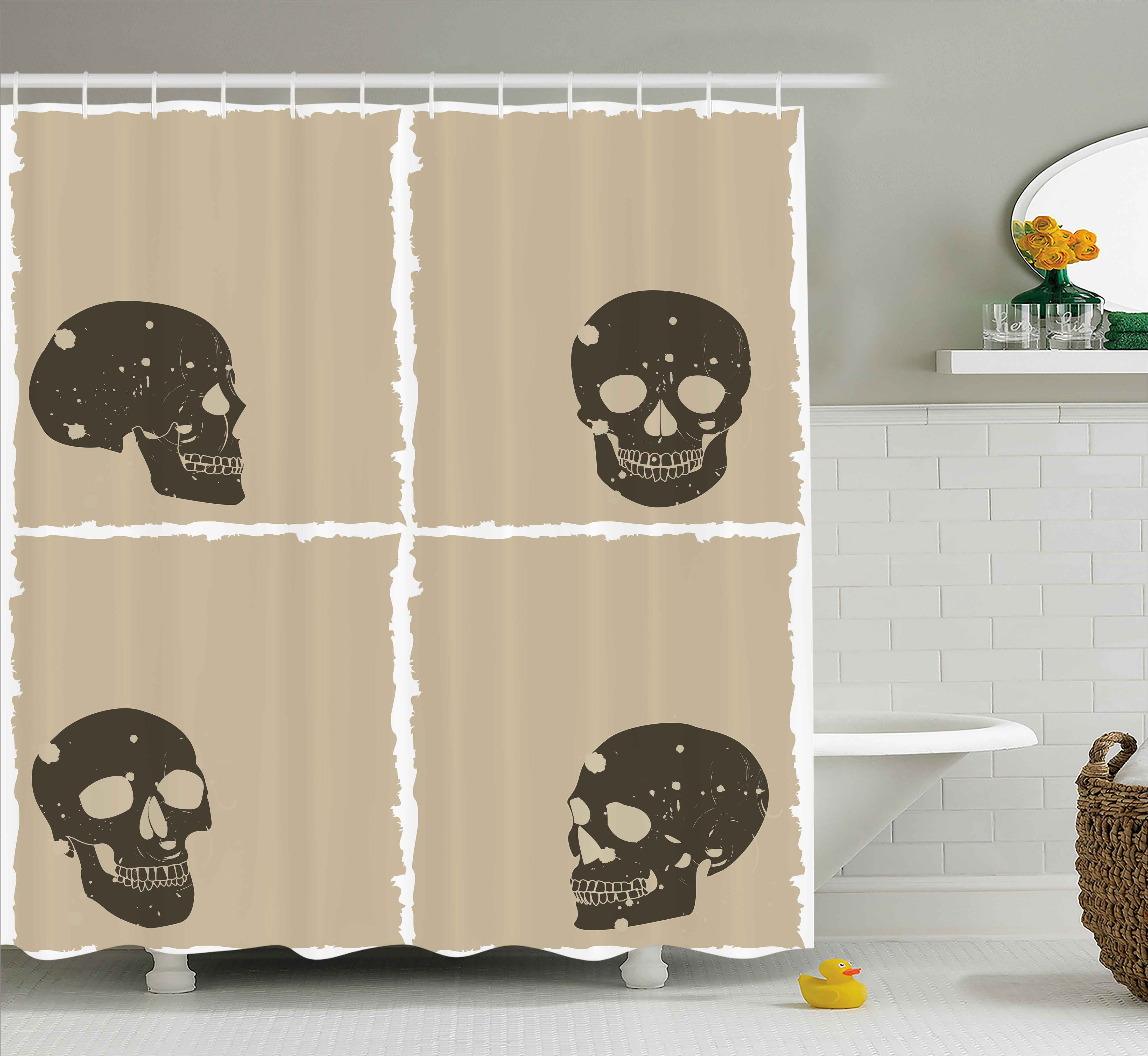 Shower Curtains Bathroom Supplies Accessories Halloween Scary