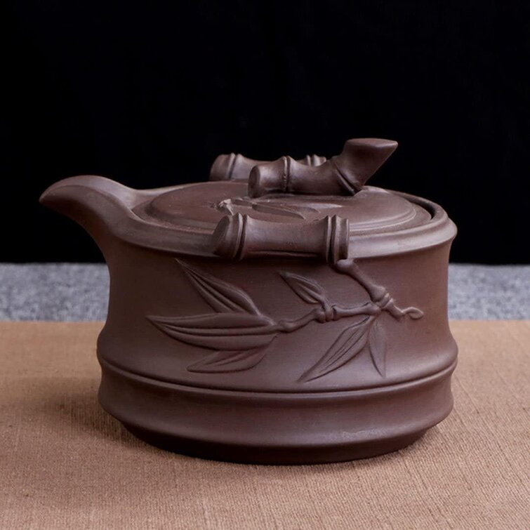Tea Canister with Portable Travel Bag Travel Tea Set Ceramic Chinese Japanese Kungfu Teapot Purple Clay Teapot Porcelain Teapot Teacups