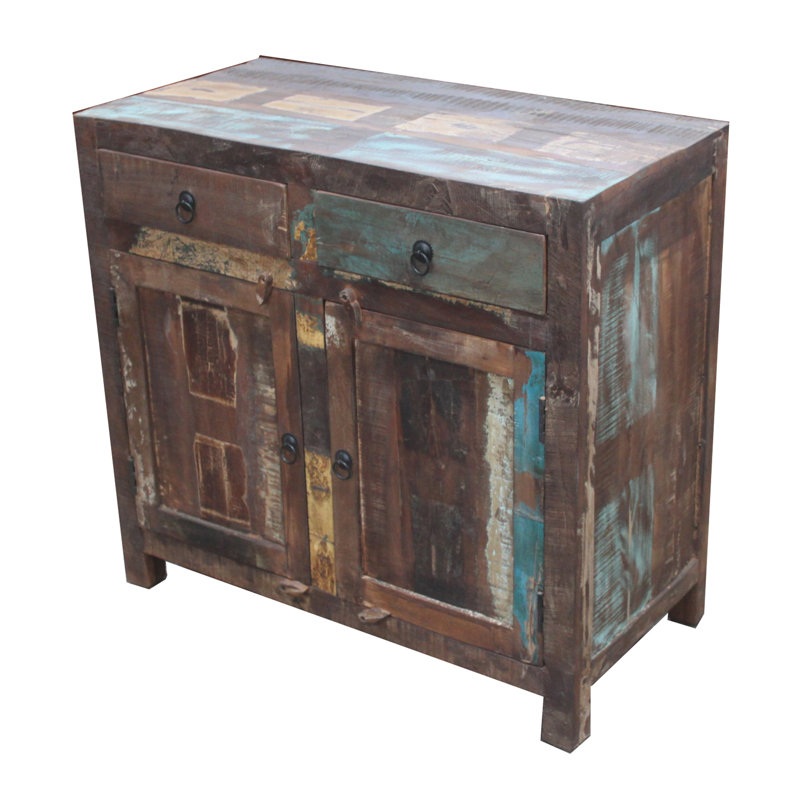 Breakwater Bay Gracie Reclaimed Wood 2 Door Drawer Sideboard Gracie Reclaimed Wood 2 Door Drawer Sideboard Accent Cabinet