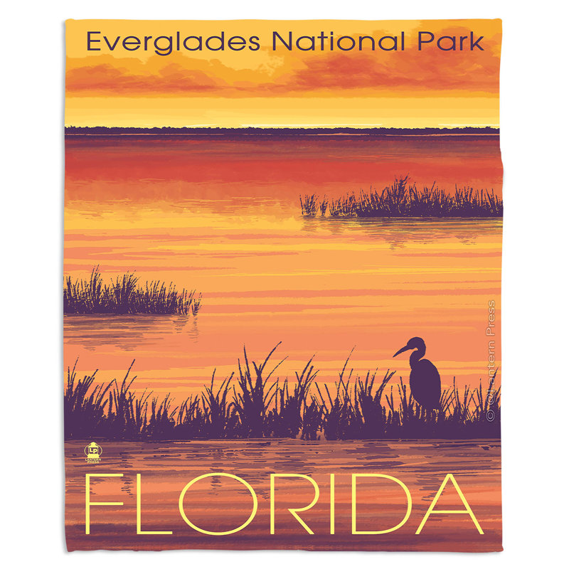 East Urban Home Everglades National Park Florida Soft Sherpa Blanket Wayfair