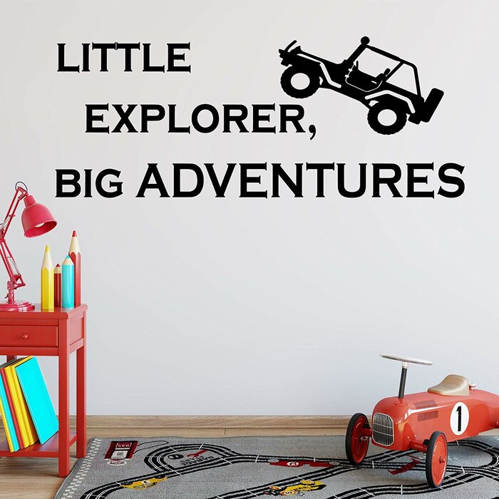 Williamsville Little Explorer Big Adventures Kids Bedroom Wall Decal