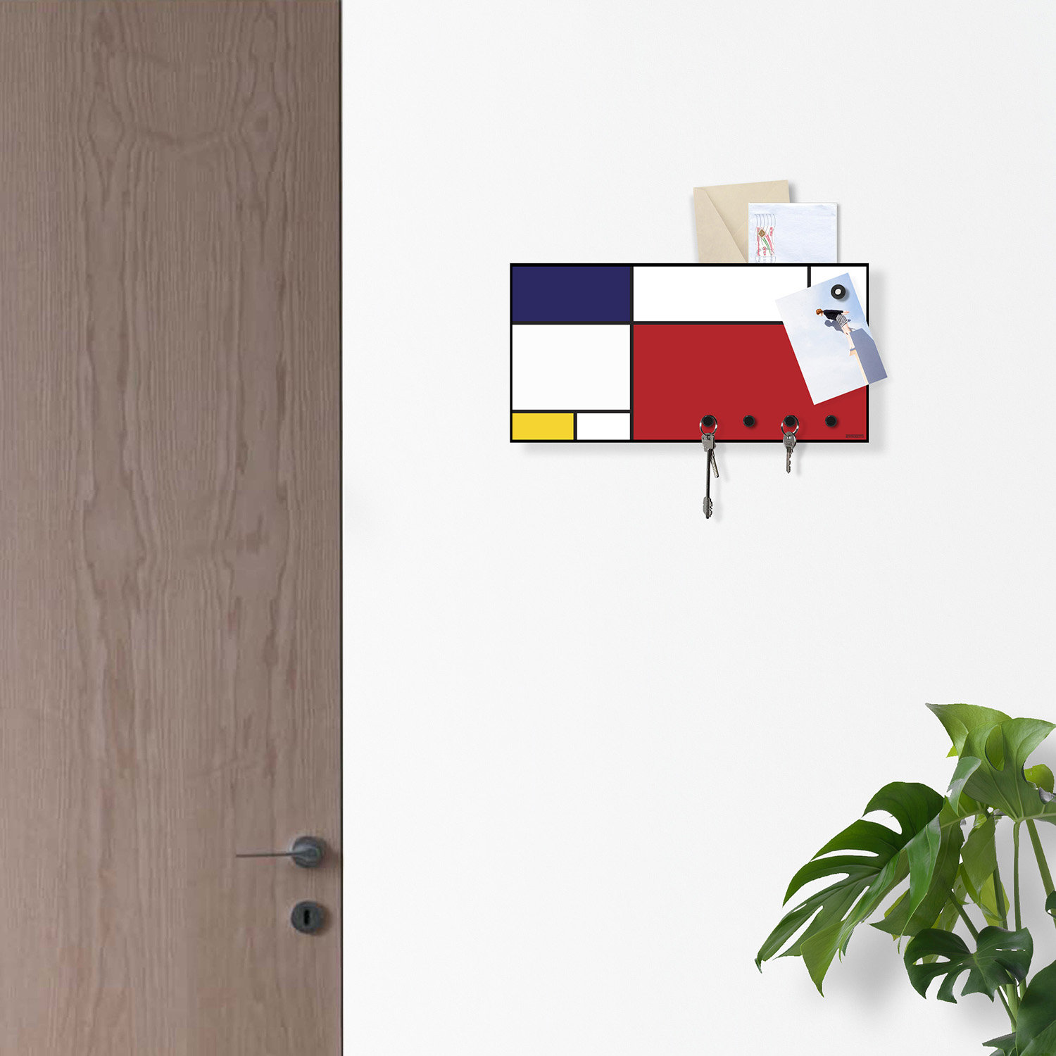 Corrigan Studio Abstract Art Magnetic Board Key Hook Wayfair Co Uk