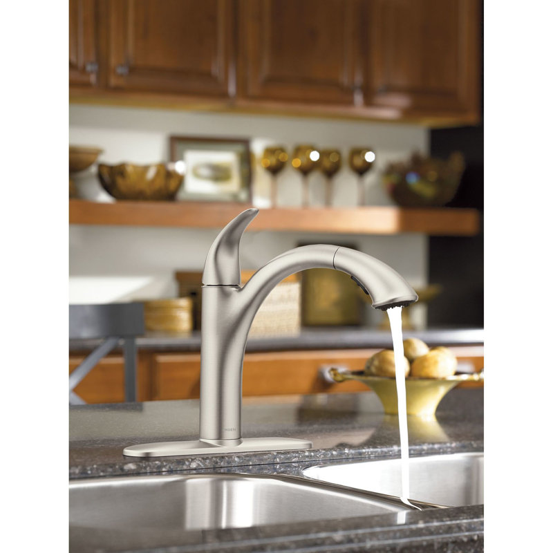 7545srs Orb C Moen Camerist Pull Out Single Handle Kitchen Faucet