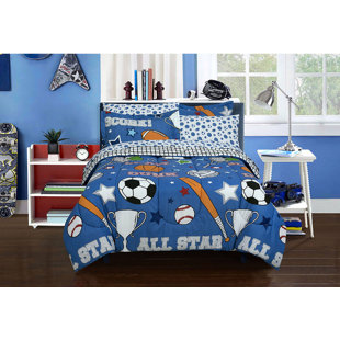 football twin bed set