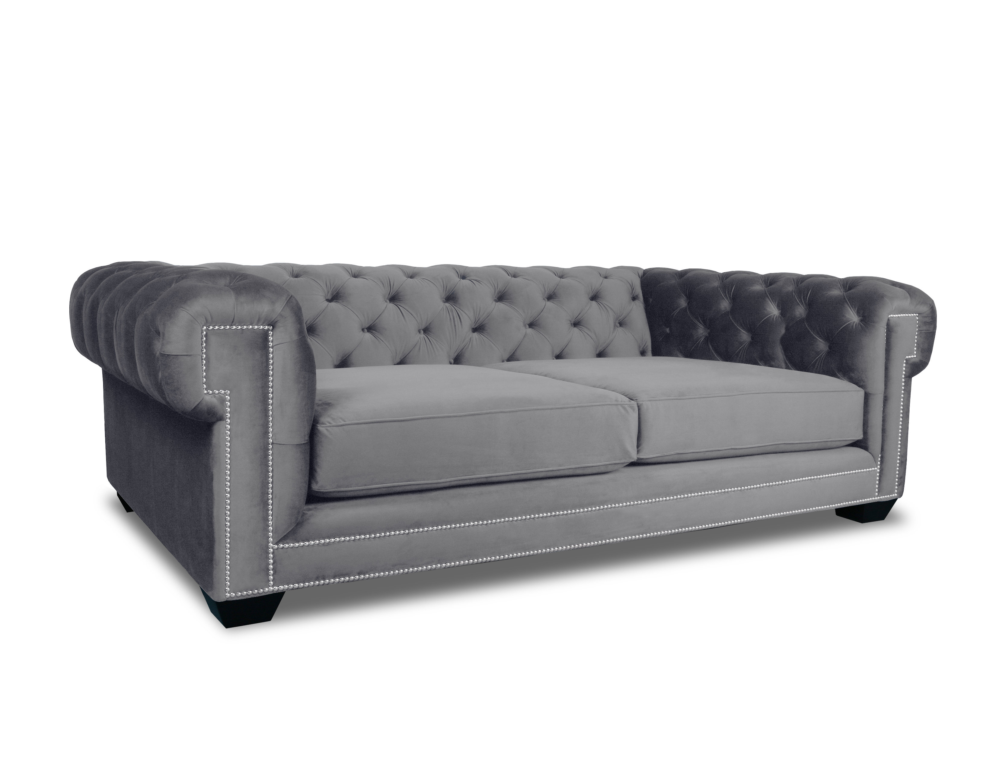 Everly Quinn Gauna Velvet Chesterfield 103 Rolled Arm Sofa Wayfair Everly Quinn Gauna Velvet Chesterfield
