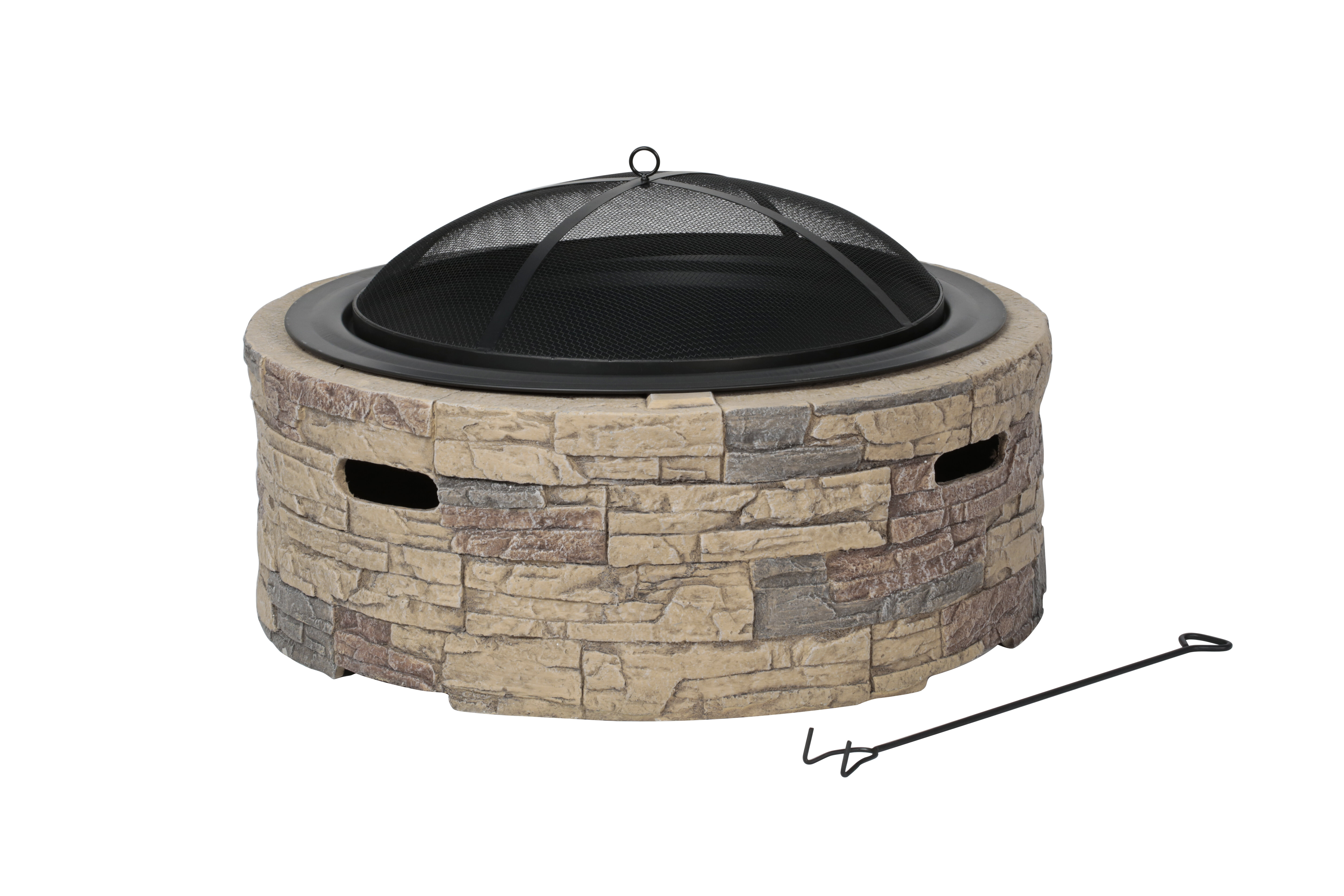 Arlmont & Co. Koch Stone Wood Burning Fire Pit & Reviews | Wayfair