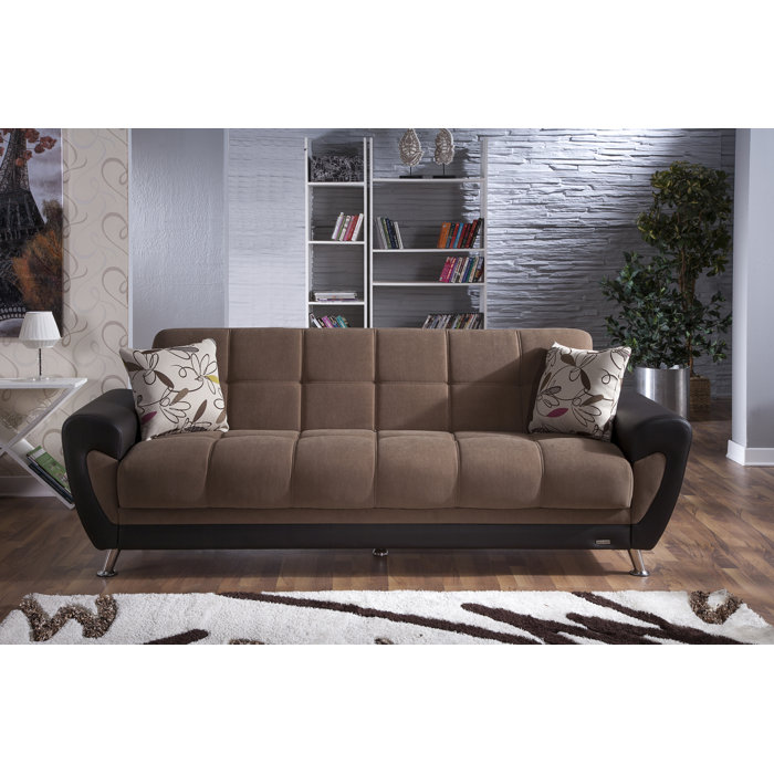 Orren Ellis Istikbal Duru 3 Seat Sleeper Plato Dark Grey Istikbal Duru 3 Seat Sleeper Plato Dark Grey Sofa