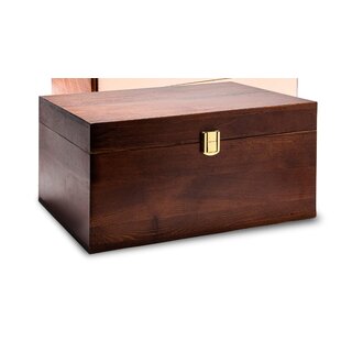 Large Tall Craft Wooden Box with LidGift Keepsake Trinket Storage 29x25x30cm 