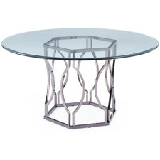 Round Glass Kitchen Table modern glass dining + kitchen tables | allmodern Round Glass Kitchen Table modern glass dining + kitchen tables | allmodern
