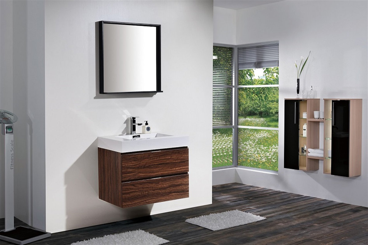 Tenafly Single Wall Mount Modern Bathroom Vanity Set. Wade Logan Tenafly Single Wall Mount Modern Bathroom Vanity tenafly single wall mount modern bathroom vanity set. wade logan tenafly single wall mount modern bathroom vanity