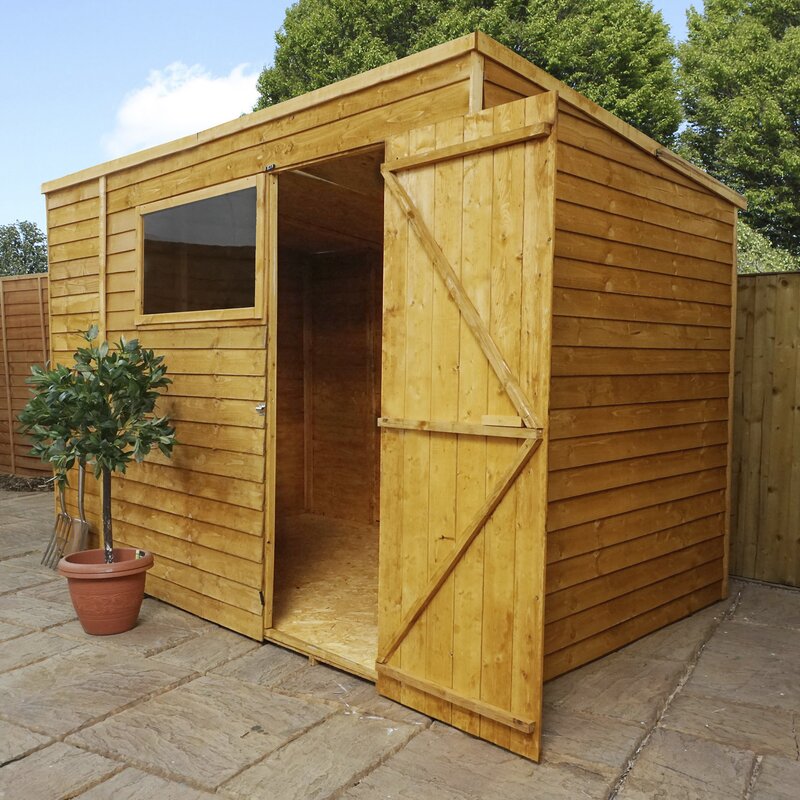 WFX Utility 10 Ft. W x 6 Ft. D Overlap Pent Wooden Shed 