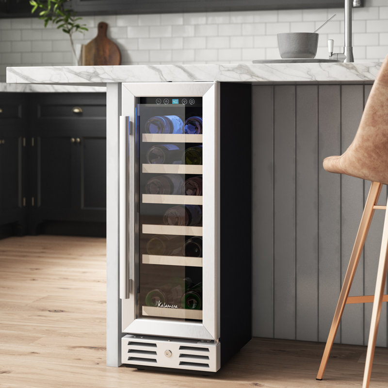 kalamera refrigerateur a vin autoportant a une zone pour 18 bouteilles et commentaires wayfair ca