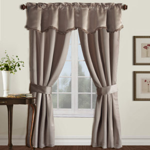 Calline Creek Solid Blackout Rod Pocket Single Curtain Panel