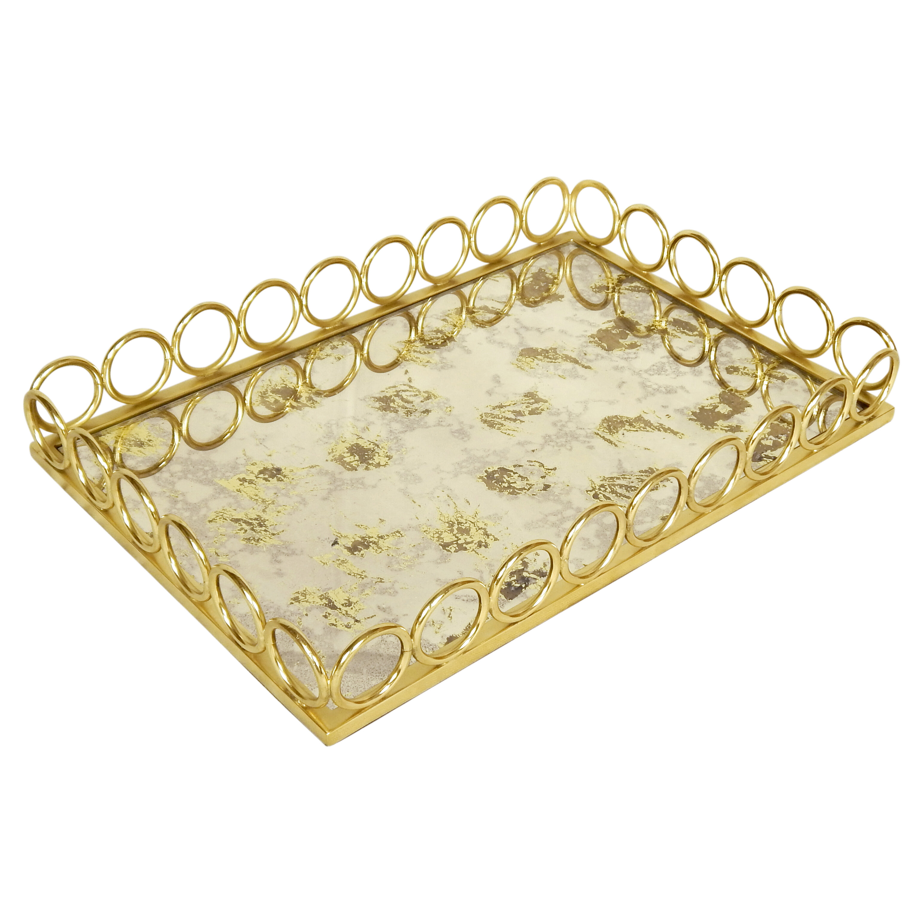 ellahome Ringlet Metal Tray | Wayfair