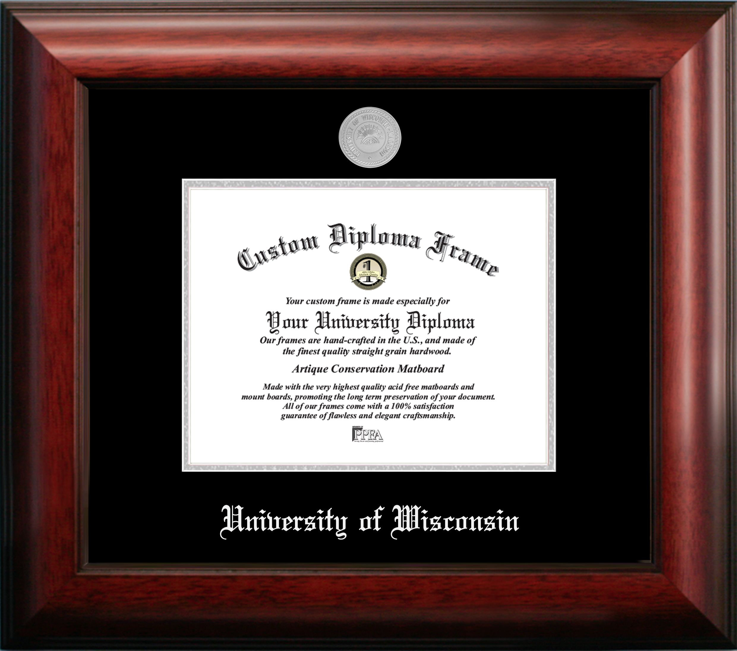 Campus Images University Of Wisconsin Madison Embossed Diploma Picture Frame Wayfair