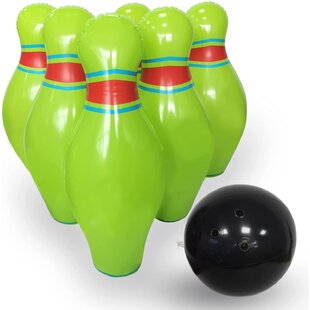 Kids 8 Or 11 Piece Skittles Bowling Game Set Summer Outdoor Play Fun Carry Case 
