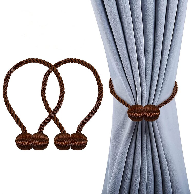 Magnetic Curtain Hooks Rope Buckle Tie Backs Holdbacks Home Decor Multi-color 