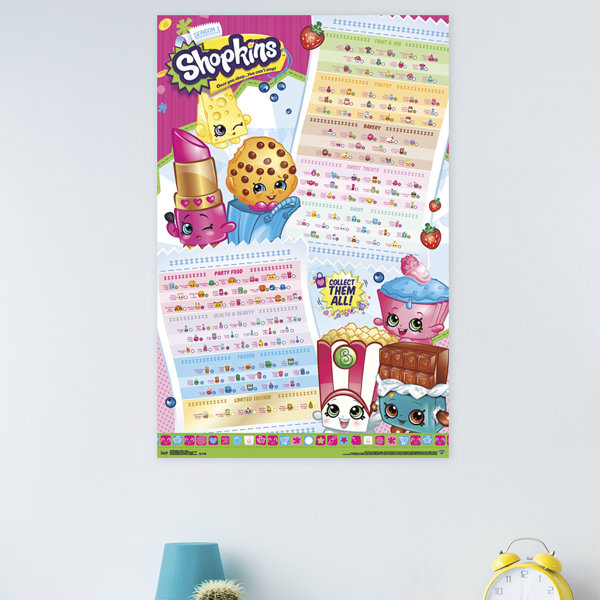 Trends International Shopkins Season 1 Grid Paper Print Wayfair
