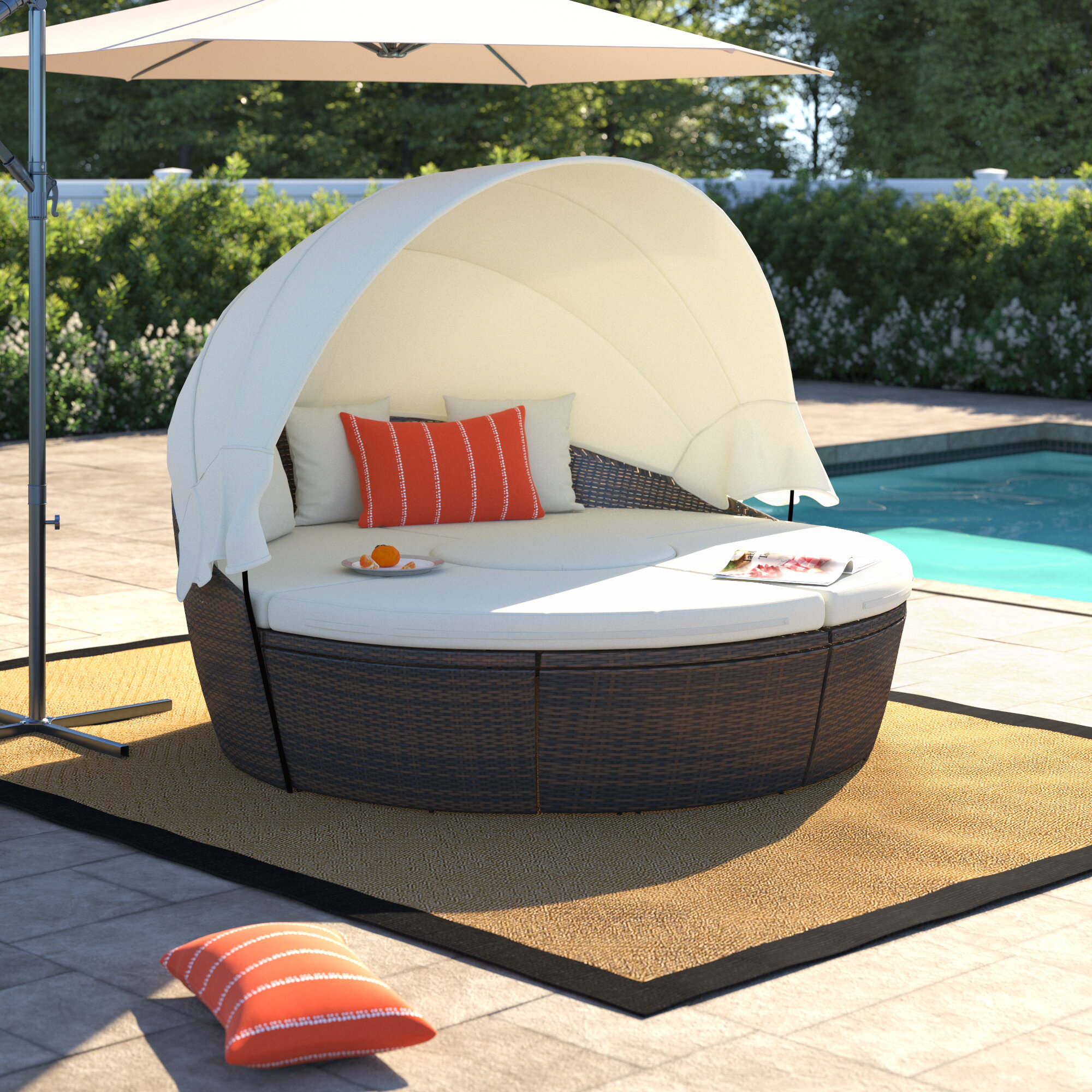 round patio lounger