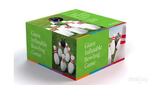 inflatable bowling set target