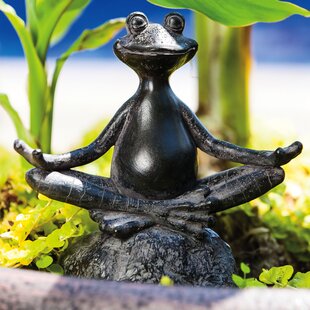 2 Frogs On A Bench Garden Statue Outdoor Lawn Ornament Fromance Novelty 