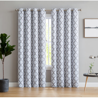 Andover Mills Kuhlmann Lattice Thermal Curtain Panels Curtain